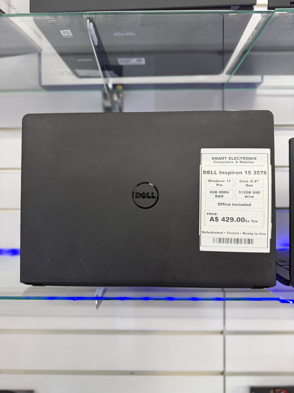 Refurbished Dell Inspiron 15 3576 15" FHD | 8GB RAM | 512GB SSD | Intel Core i5 8th Gen | Windows 11 Pro