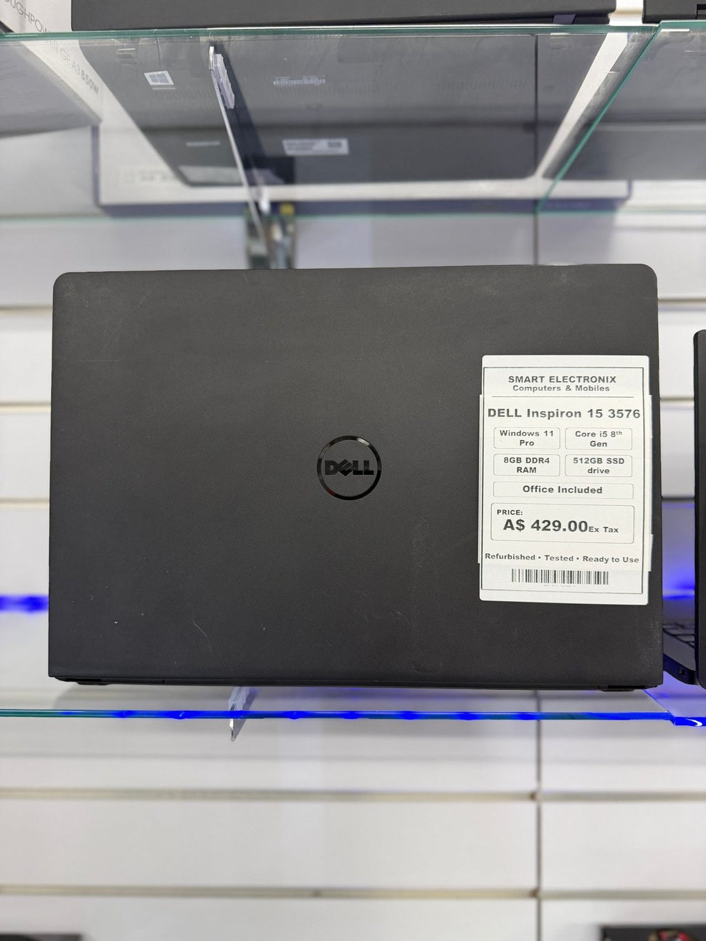 Refurbished Dell Inspiron 15 3576 15" FHD | 8GB RAM | 512GB SSD | Intel Core i5 8th Gen | Windows 11 Pro