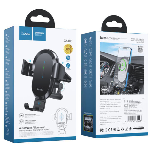 HOCO Car Wireless Charger CA105 Guide Car Holder