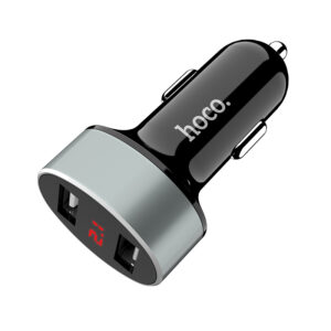 HOCO Car Charger Z26 Dual Port With Digital Display