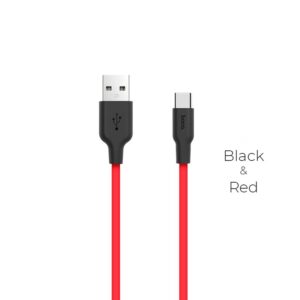 Hoco Charging Cable X21 Silicone Type-C Red 1M