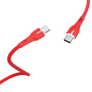 Hoco Charging Cable X45 Surplus Type-C To Type-C Red 1M