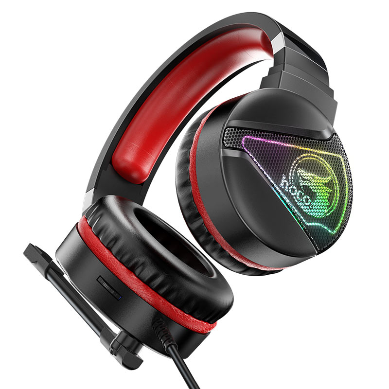 Hoco Headphones W104 Drift Gaming Headset Red