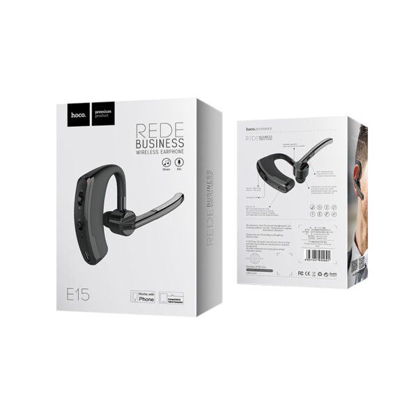 Hoco Wireless Headset E15 Rede Earphone With Mic