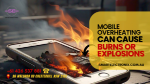 mobile overheating can cause burns or explosions