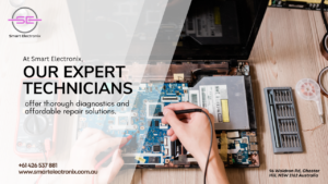 At Smart Electronix, our expert technicians offer thorough diagnostics and affordable repair solutions.