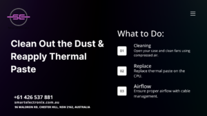 Clean Out the Dust & Reapply Thermal Paste