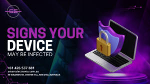 signs your device may be infected