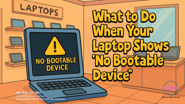 What to Do When Your Laptop Shows ‘No Bootable Device’ – Smart Electronix Help