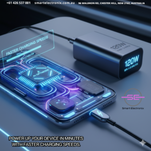 Power up your device in minutes with faster charging speeds.
