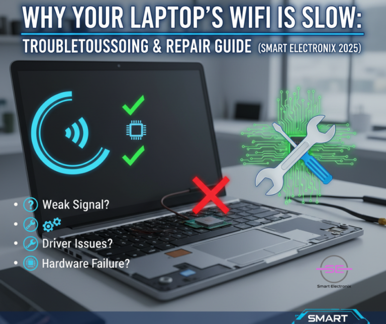 Why Your Laptop’s WiFi Is Slow: Troubleshooting & Repair Guide (Smart Electronix 2025)