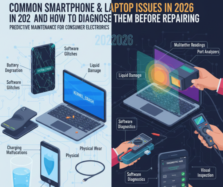Common Smartphone & Laptop Issues in 2026 and How to Diagnose Them Before Repairing