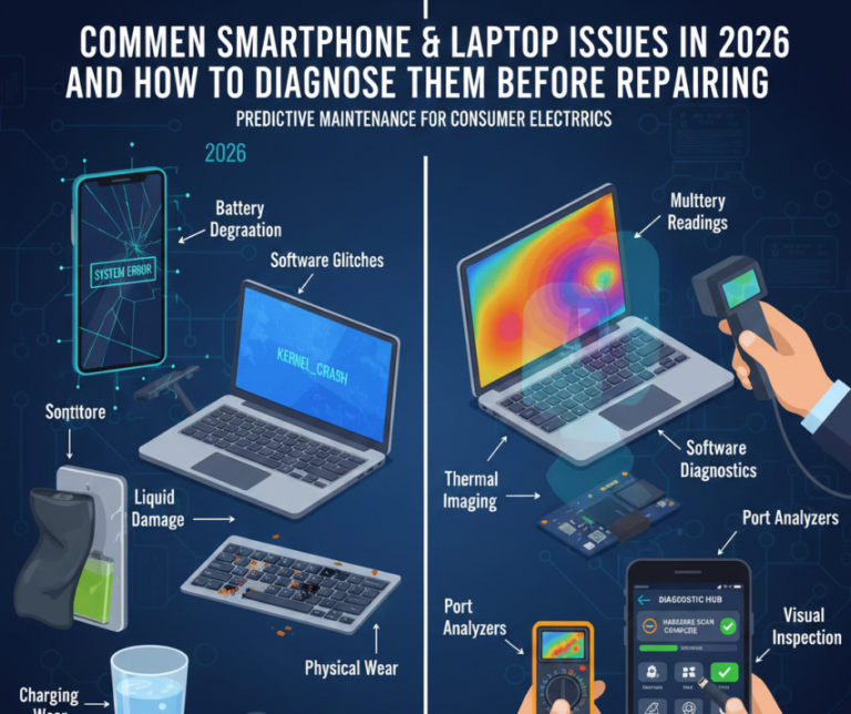 Common Smartphone & Laptop Issues in 2026 and How to Diagnose Them Before Repairing